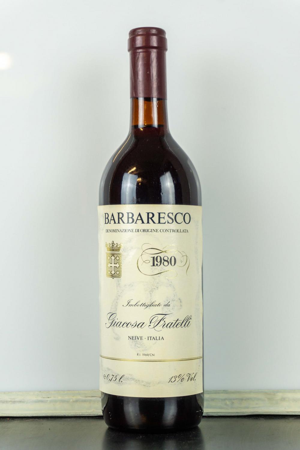 【Barolo老酒預購11】80年代 Barbaresco